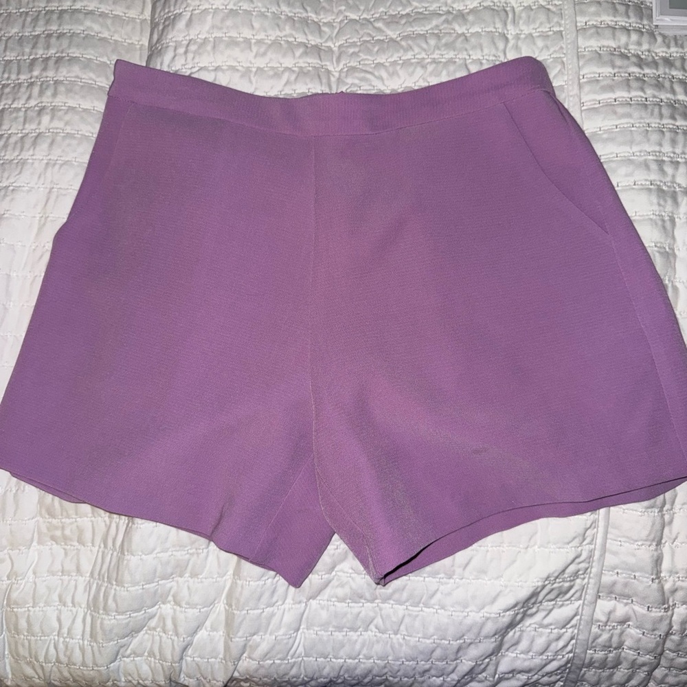 Jade Purple High Waist Tailored Shorts